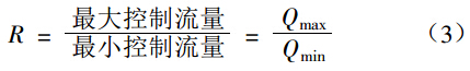 調節(jié)閥流量系數與可調比關系的研究-公式3