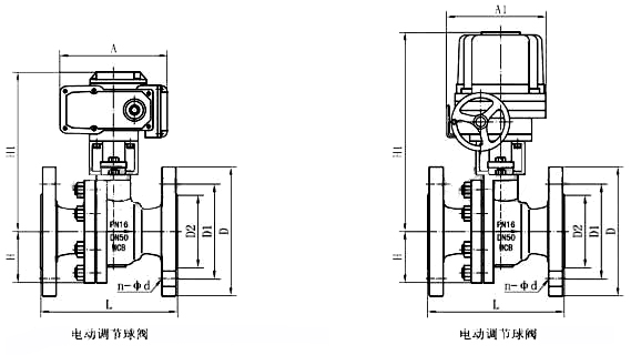 電動調(diào)節(jié)球閥，防爆電動調(diào)節(jié)球閥實物圖