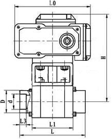 Q911N電動高壓球閥結(jié)構(gòu)圖